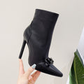 Bow Tie Ankle Boots - Shoe Candy Shop