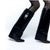 Women Fashion Shark Lock Knee High Boots Folded Leather Wedge Heel Lncreasing Double Barrel Straight Multicolor Fashion Boots - Shoe Candy Shop