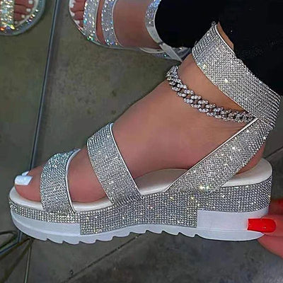 Rhinestones Sandals - Shoe Candy Shop