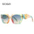 Retro Polygon Cat Eye Colorful Sunglasses - Shoe Candy Shop