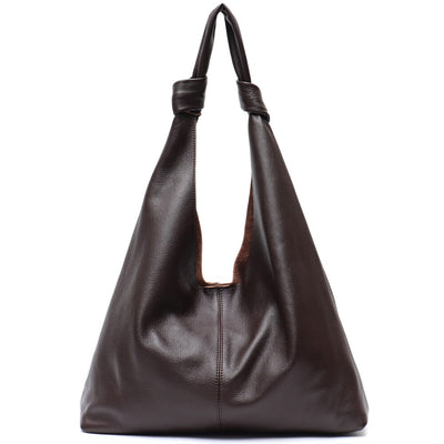 Genuine Leather Hobo Bag - Shoe Candy Shop