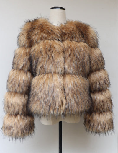 Faux Fur Coat - Shoe Candy Shop