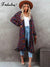 Fitshinling Bohemian Vintage Women's Cardigan Winter Clothing Fringe Colorful Slim Long Jacket Female Fashion Knitted Coat New - Shoe Candy Shop