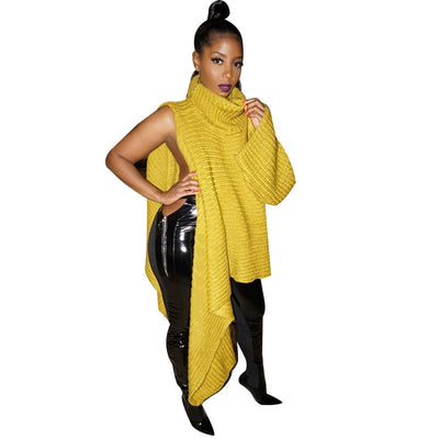 One Sleeve Asymmetrical Sweater - Shoe Candy Shop