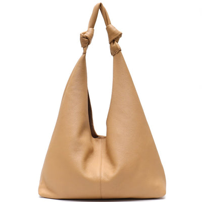 Genuine Leather Hobo Bag - Shoe Candy Shop