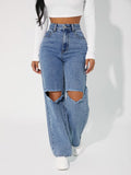 High Waist Denim - Shoe Candy Shop