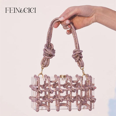 Crystal-Embellished Clutch - Shoe Candy Shop