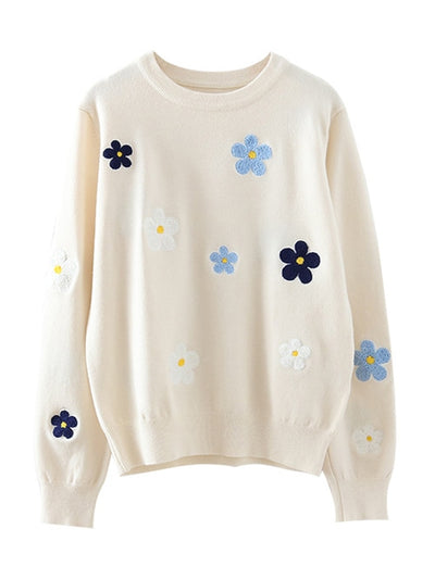 Flower Sweater - Shoe Candy Shop