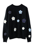 Flower Sweater - Shoe Candy Shop