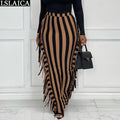 High Waist Tassel Skirt - Shoe Candy Shop