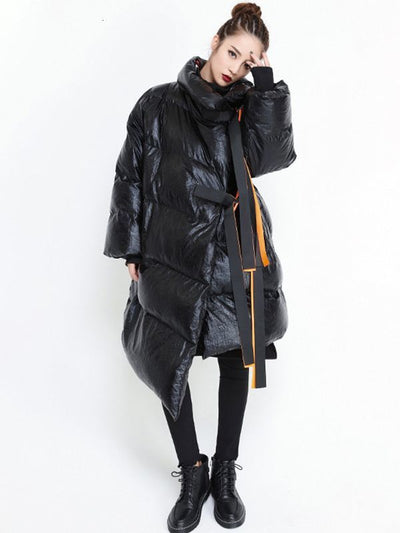 Ribbon Down Jacket - Shoe Candy Shop