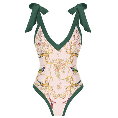 Tropical One Piece Swimsuit and Cover Up - Shoe Candy Shop