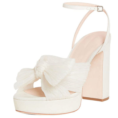 Bow Platform Shoes - Shoe Candy Shop