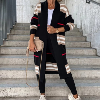 Cardigan Striped Sweater - Shoe Candy Shop