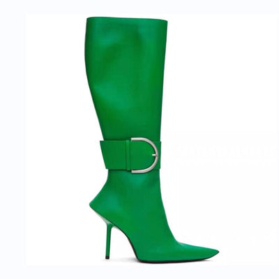 Square Buckle Boot - Shoe Candy Shop