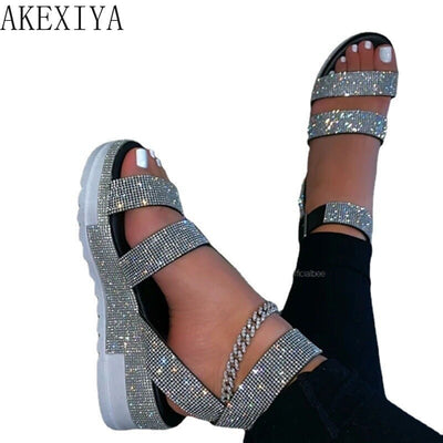 Rhinestones Sandals - Shoe Candy Shop