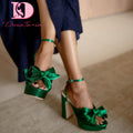 Bow Platform Shoes - Shoe Candy Shop