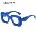 Candy Color Square Eyeglasses For Women