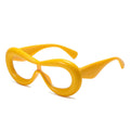 Candy Color Square Eyeglasses For Women