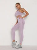 Women's Sets Skinny Tracksuit Breathable Bra Long Sleeve Top Seamless Outfits High Waist Push Up Leggings Gym Clothes Sport Suit - Shoe Candy Shop