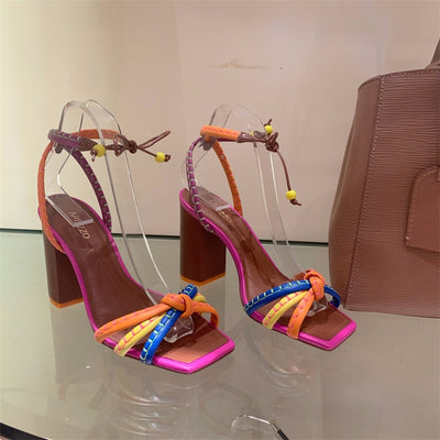 Brazil Fashion Luxury Twist Woven Sandals