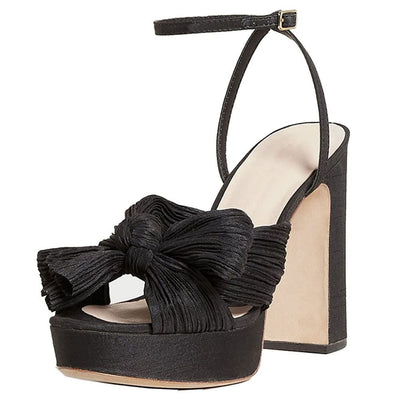 Bow Platform Shoes - Shoe Candy Shop