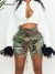 Camouflage Streetwear Tassel Shorts - Shoe Candy Shop