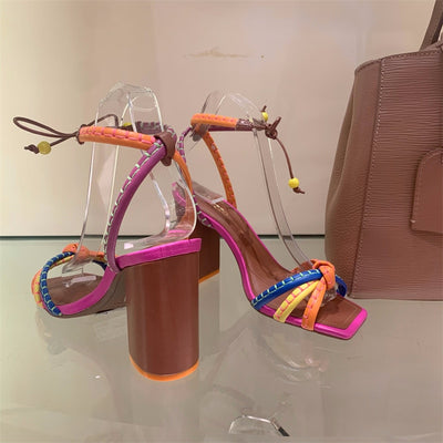 Brazil Fashion Luxury Twist Woven Sandals