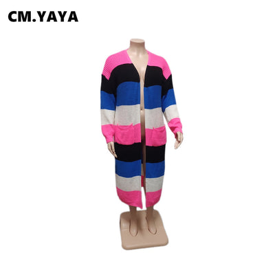 Stripe Long Sleeve Sweater - Shoe Candy Shop