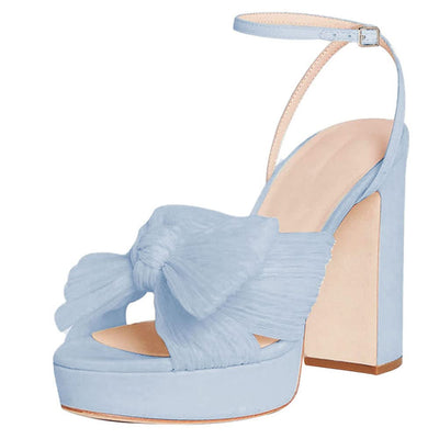 Bow Platform Shoes - Shoe Candy Shop