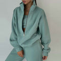 Women Fleece Two Piece Tracksuit - Shoe Candy Shop