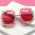 Candy Color Rhinestone Sunglasses