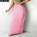 High Waist Tassel Skirt - Shoe Candy Shop