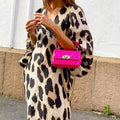 Leopard Print V Neck Long Dress - Shoe Candy Shop