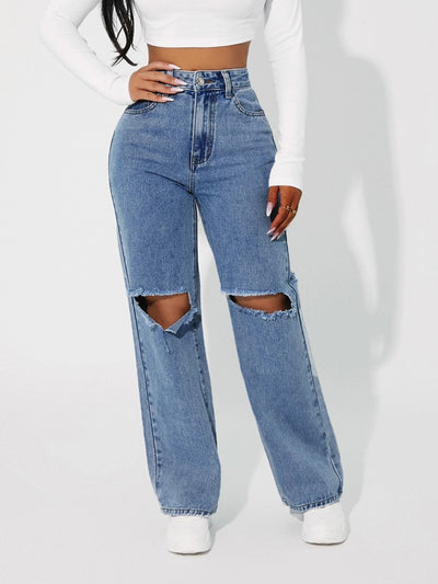 High Waist Denim - Shoe Candy Shop