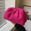 Fashion Towel Embossed Clutch Bag - Shoe Candy Shop