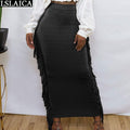 High Waist Tassel Skirt - Shoe Candy Shop