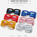 Candy Color Square Eyeglasses For Women