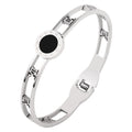 Round Stainless Steel Roman Numerals Bracelets - Shoe Candy Shop