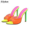 Summer Mixed Color Heels - Shoe Candy Shop