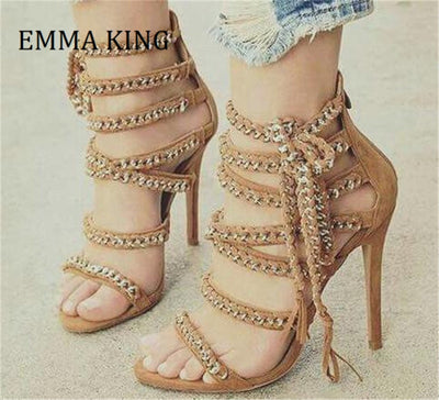 Tassel Gladiator Sandals - Shoe Candy Shop