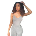 Gray High Waist Jumpsuit - Shoe Candy Shop