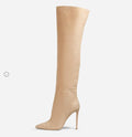 Suede Stilletto Boots - Shoe Candy Shop