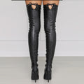 Thigh High Stiletto Boots - Shoe Candy Shop