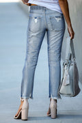 Laced-up Slim-fit Jeans - Shoe Candy Shop